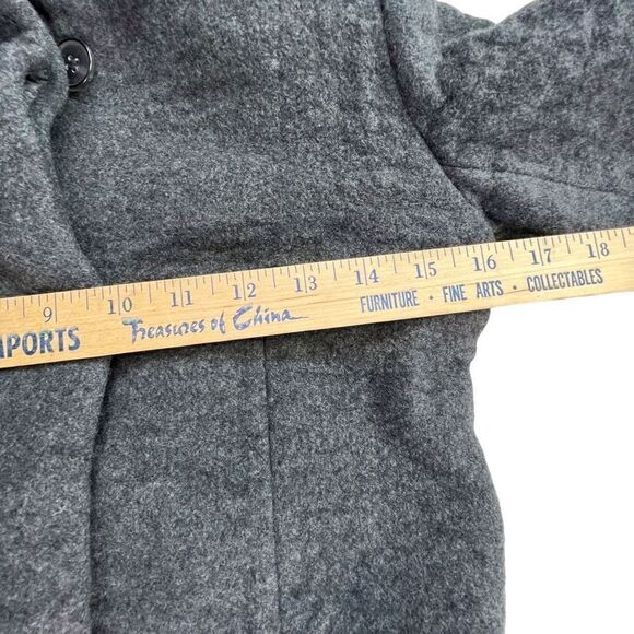 Babaton Womens Wool and Cashmere Blend Hooded Coat Jacket Gray Silver Size Small - Picture 6 of 12